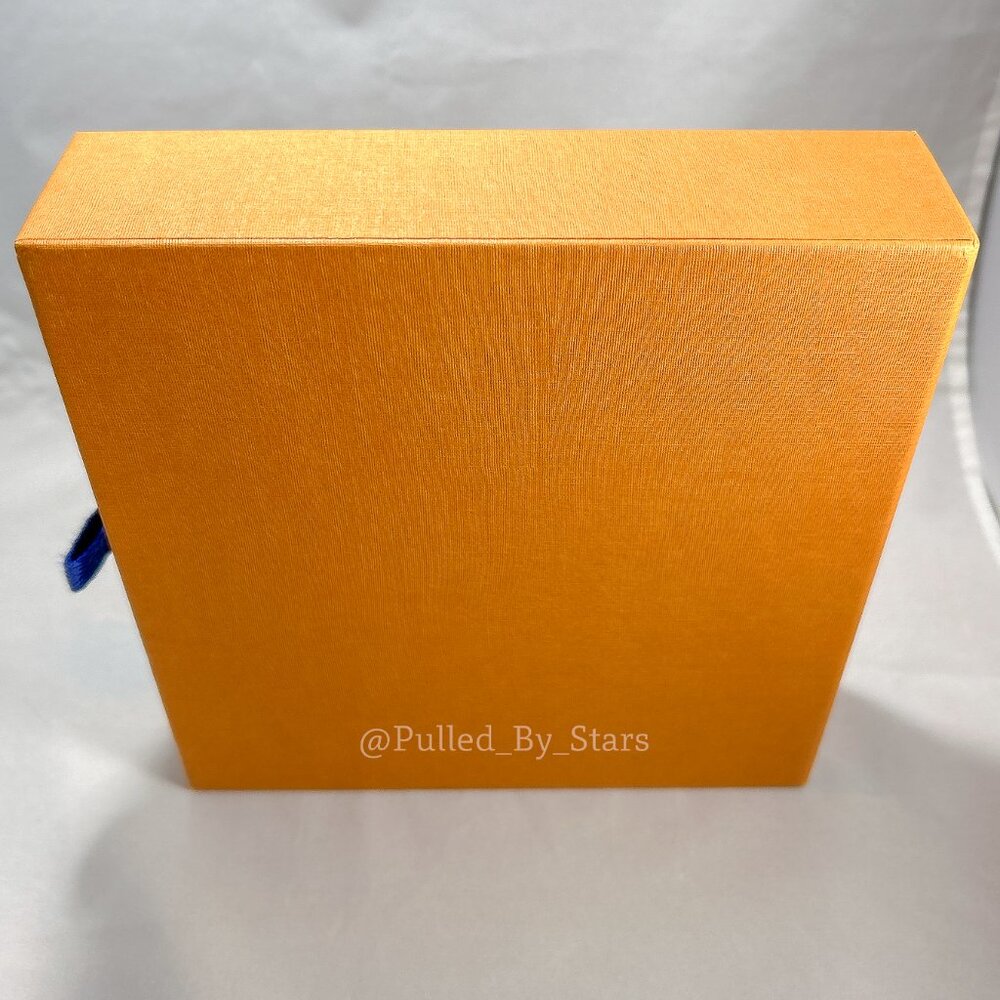 LOUIS VUITTON Medium Orange Pullout Drawer Box (7" x 7" x 2") + Ribbon & Misc. - Picture 10 of 16